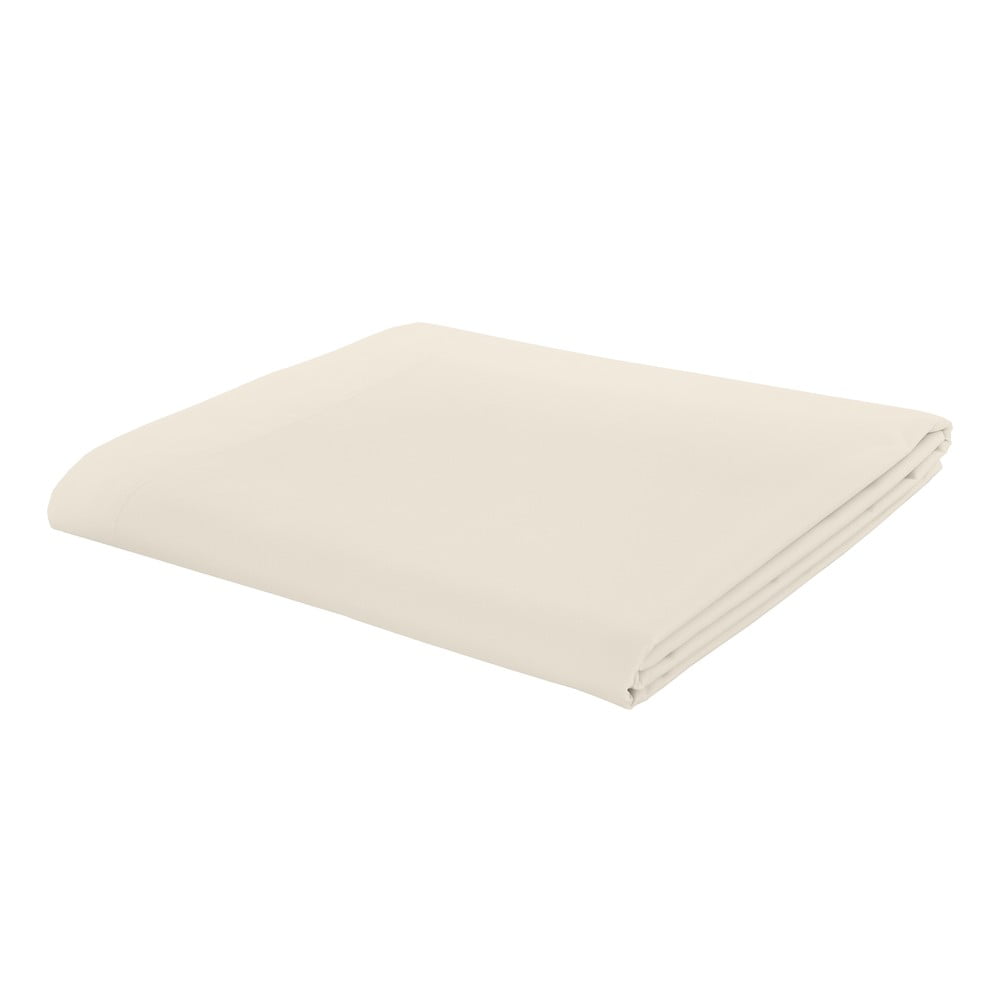 Krem plahta od perkala 180x260 cm Easy Iron Percale – Catherine Lansfield