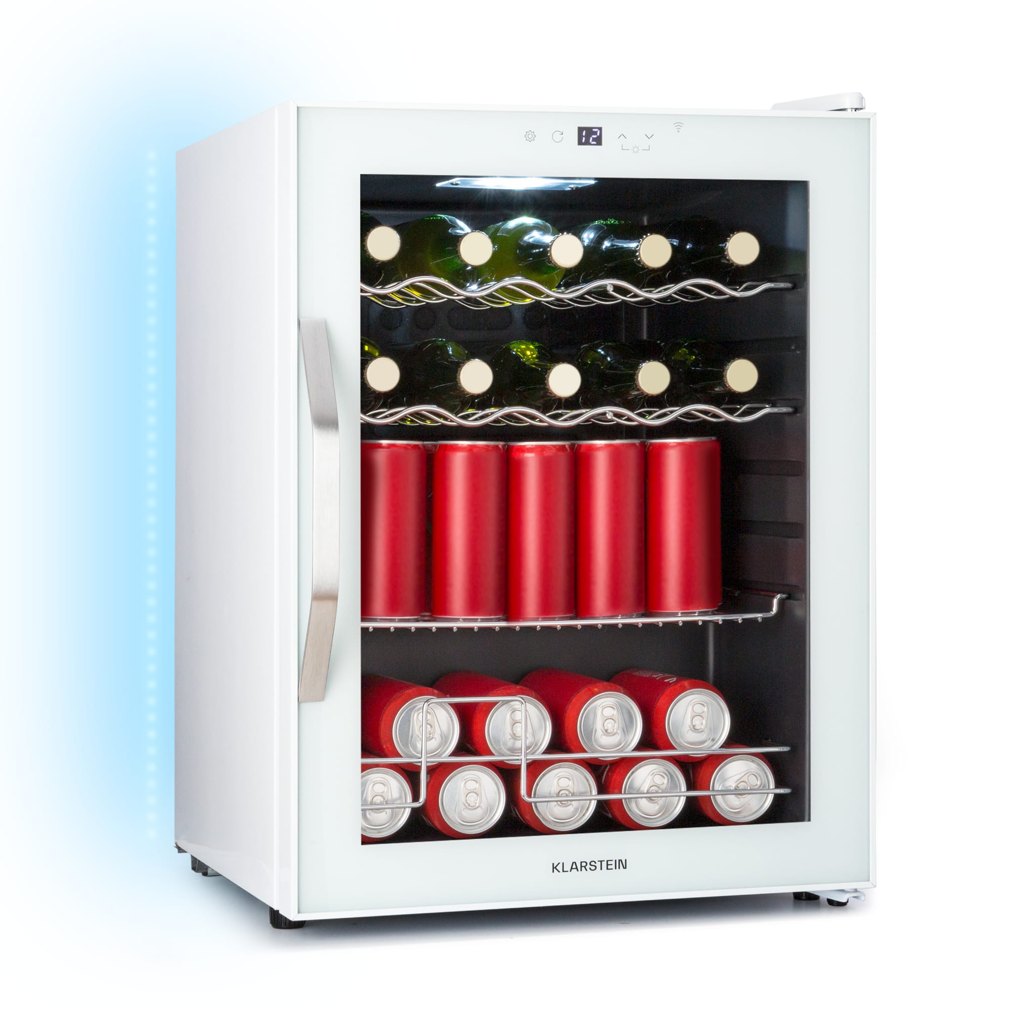 Klarstein Hladnjak Coachella 60 Smart, Wifi, LED, 3 police, Pozadinsko osvjetljenje, EEK E