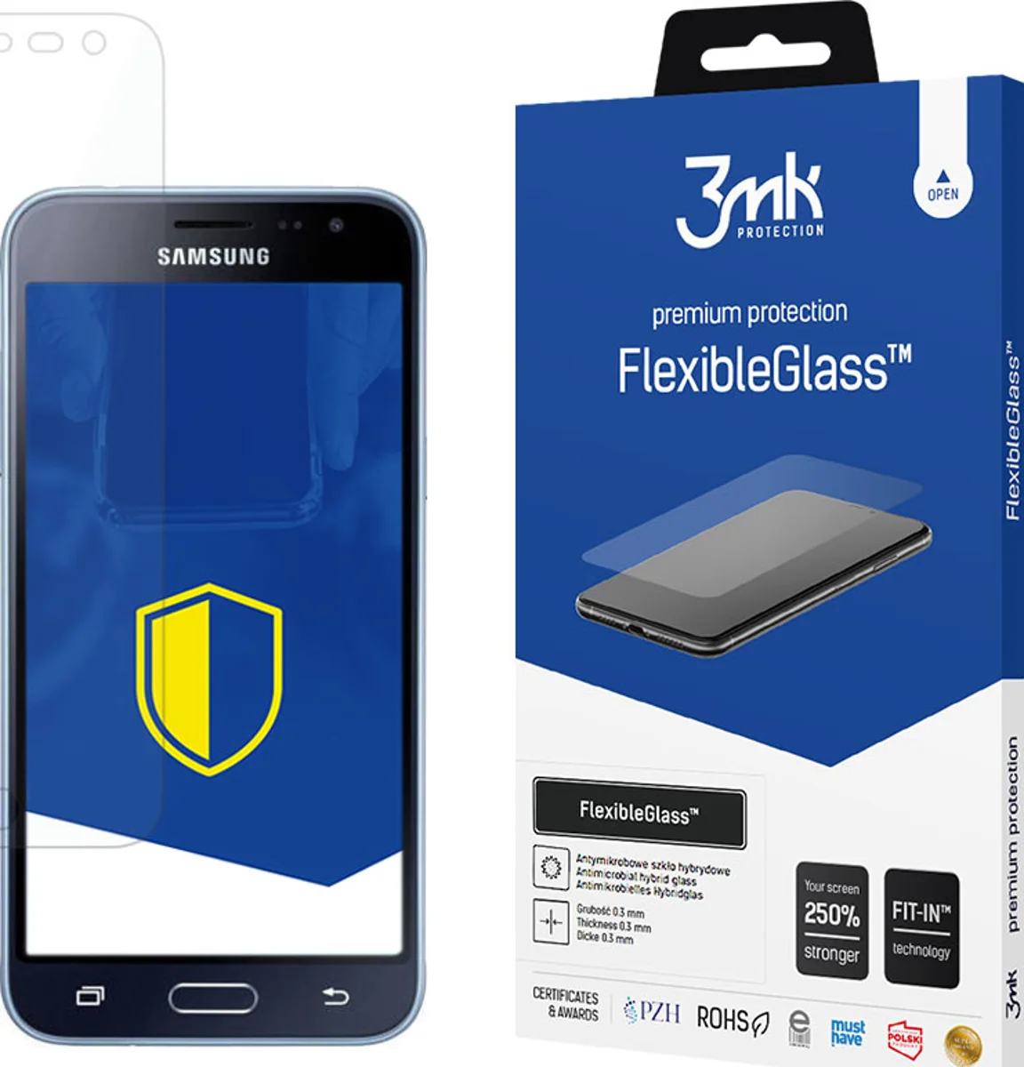 Zaštitno staklo 3MK FlexibleGlass Samsung J3 J320 2016 Hybrid Glass