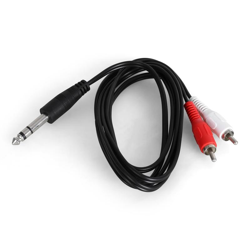 Auna Stereo RCA za 6.3 mm jack adapter kabel, 1.5 metar