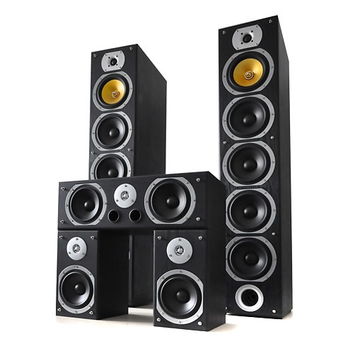 Beng V9B 5 Kanal Kućno Kino Zvučnik Set Crni 1240W MAX