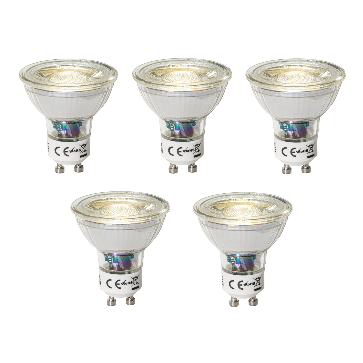 Set od 5 GU10 prigušivih LED žarulja 3W 200 lm 4000K
