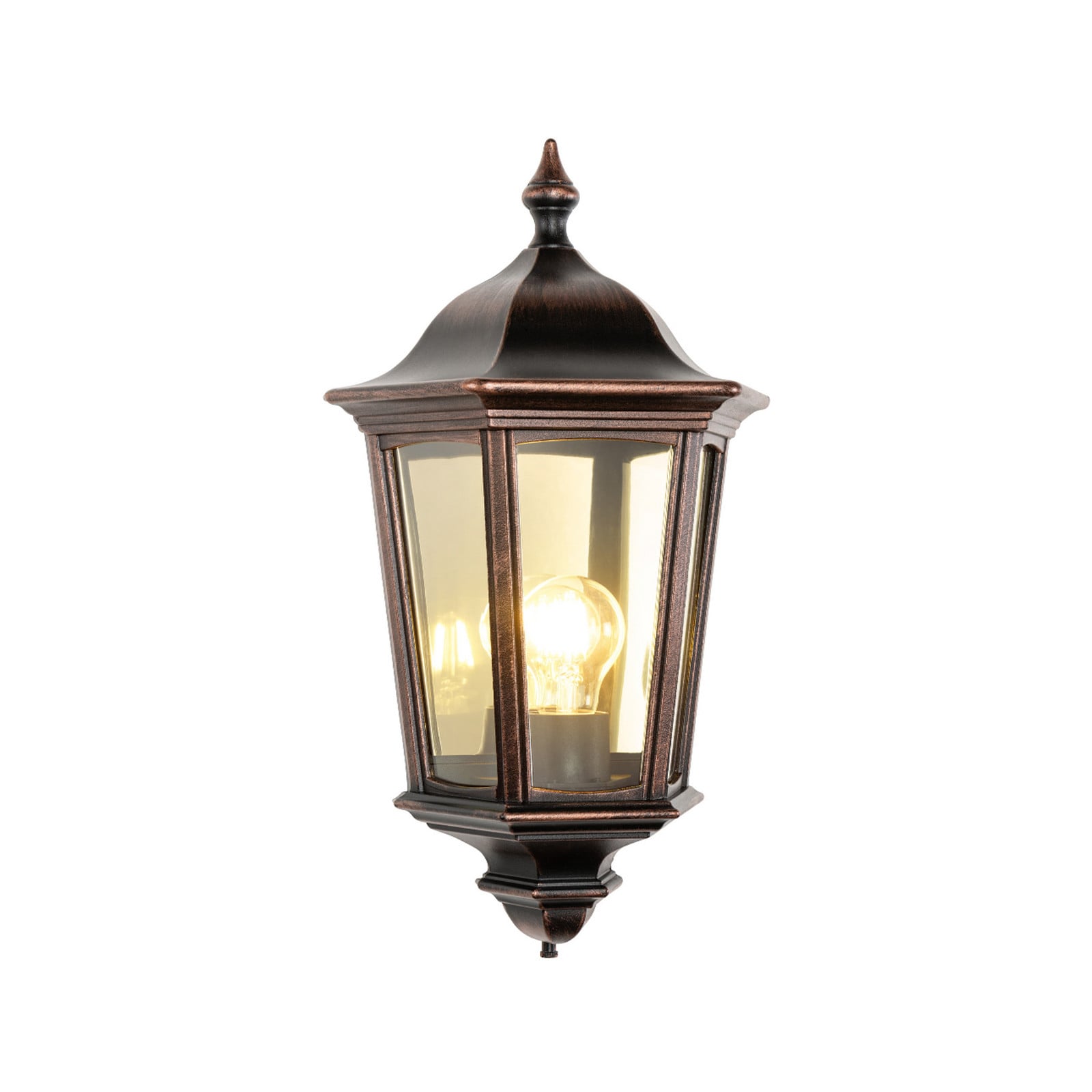 Vanjska zidna svjetiljka 1165 lijevani aluminij crno-bakar