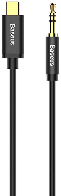 Kabel Baseus Yiven Audio cable USB-C to mini jack 3,5mm, 1.2m (Black) (6953156262553)
