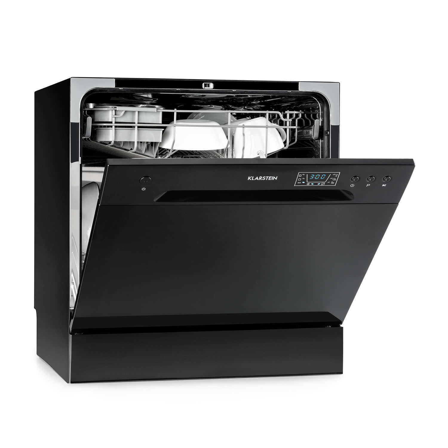 Klarstein Amazonia 8, perilica posuđa, F, 1620 W, za 8 setova posuđa, 49 dB, aquastop