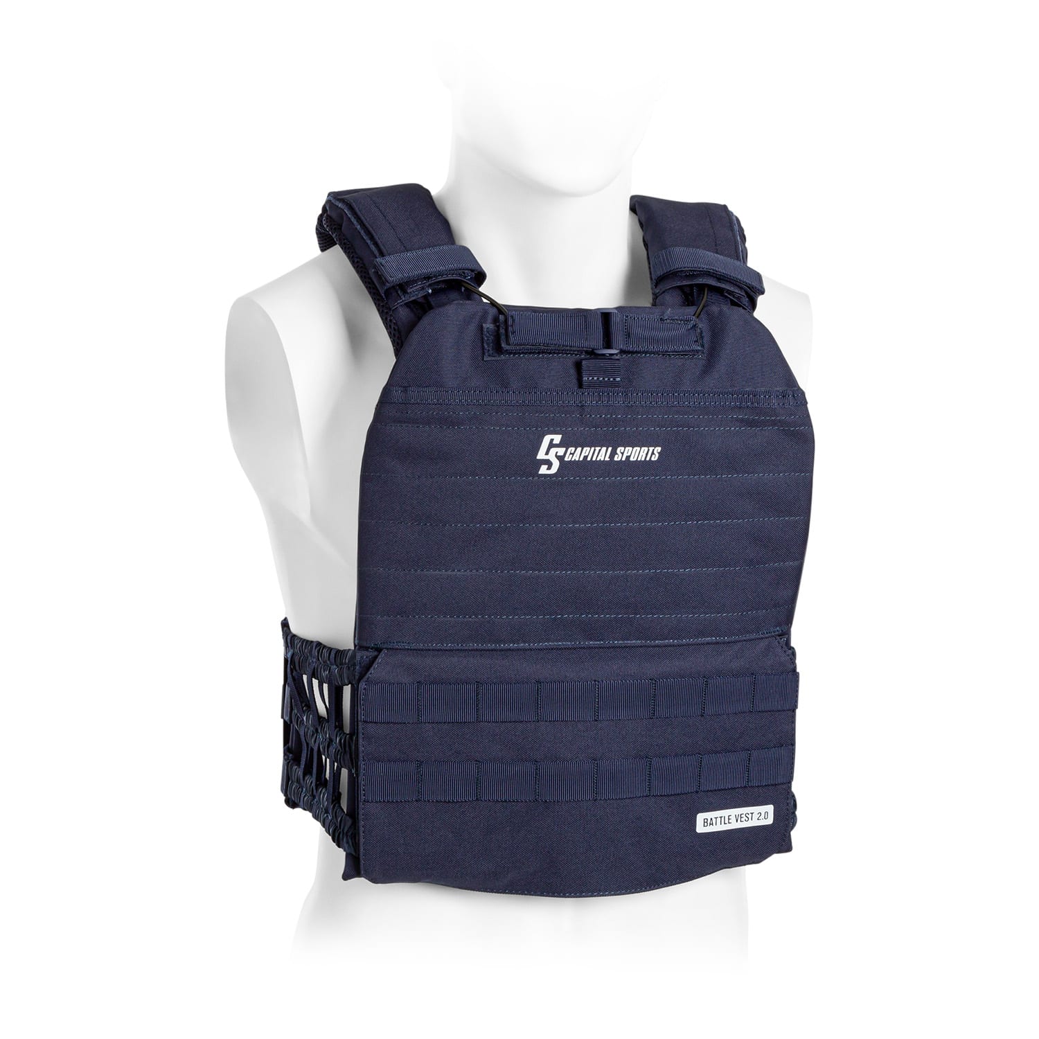Capital Sports Battlevest 2.0, prsluk s utezima, 2 x 4,0 kg, plava