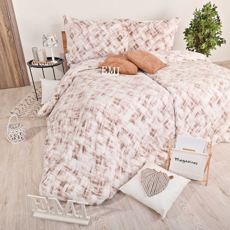 Posteljina od mikropliša Heidi EMI, Standardni krevet za jednu osobu uključuje 1x 140x200 + 1x 70x90