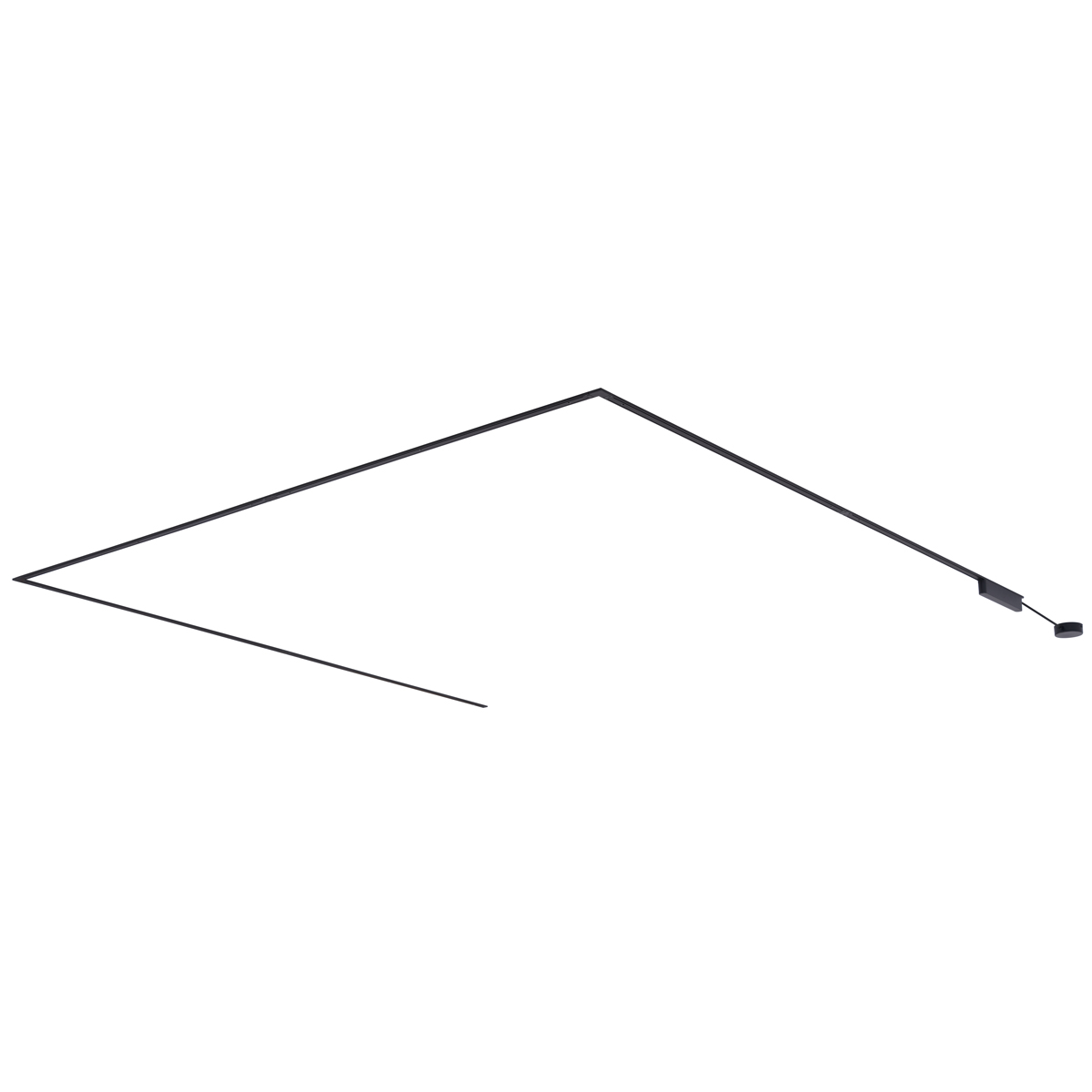 Moderni sustav rasvjete na šini crni 1-fazni 600 cm - Magnetic