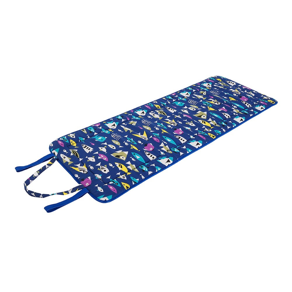 Plavi vrtni jastuk za sjedenje za ležaljku 52x148 cm   Fishes – B.E.S.