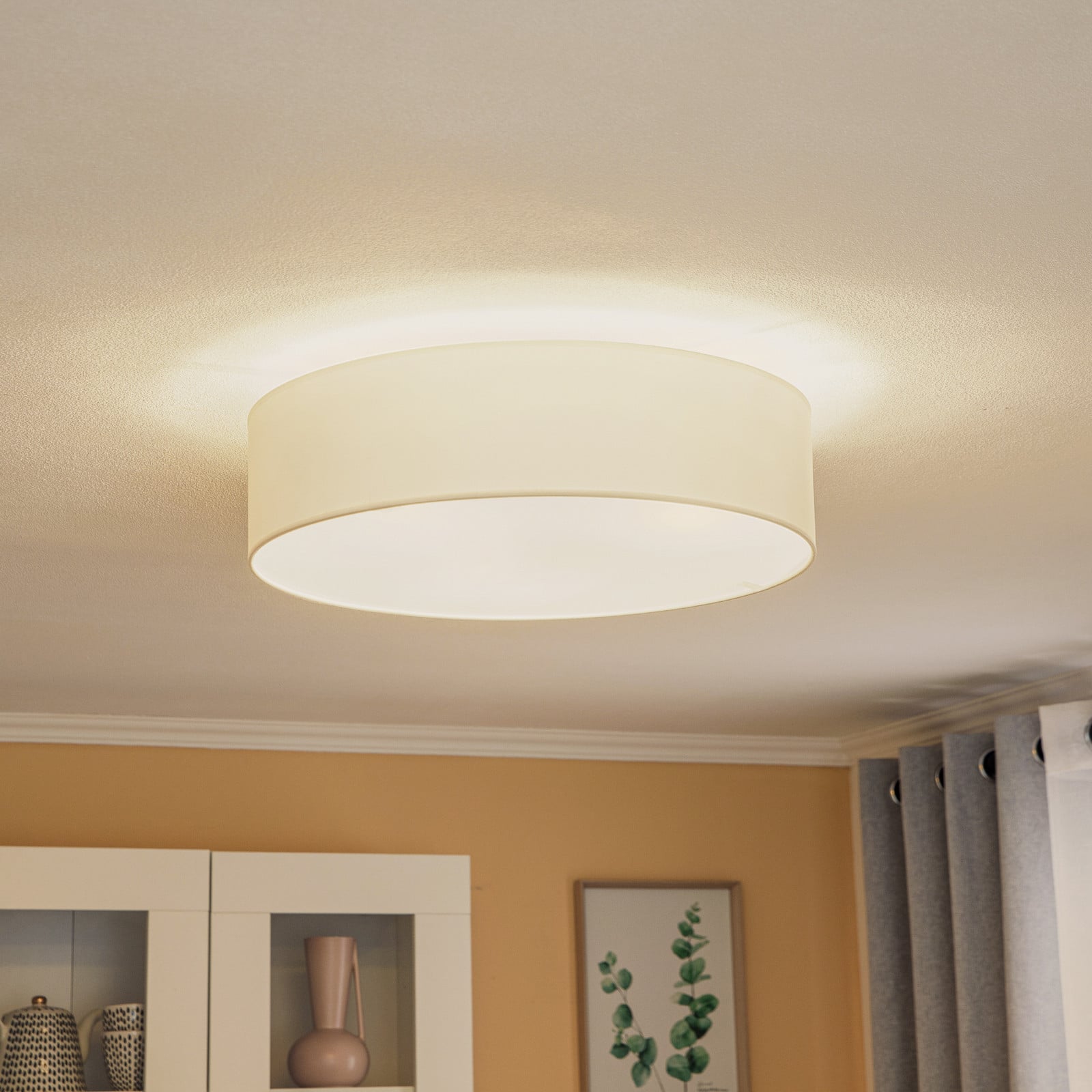 Pokrivač Euluna, sjenilo od tkanine ecru, Ø 50 cm