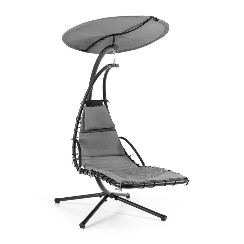 Blumfeldt DAHLIA NOBLE GREY, LEŽALJKA LJULJAČKA, 200 CM, MATERIJAL ZA ZAŠTITU OD SUNCA, POLIESTER, ČELIK