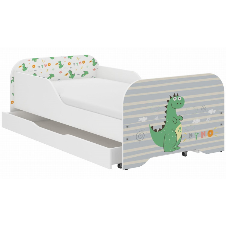 Dječji krevet MIKI s ladicom - 160x80 DINOSAUR