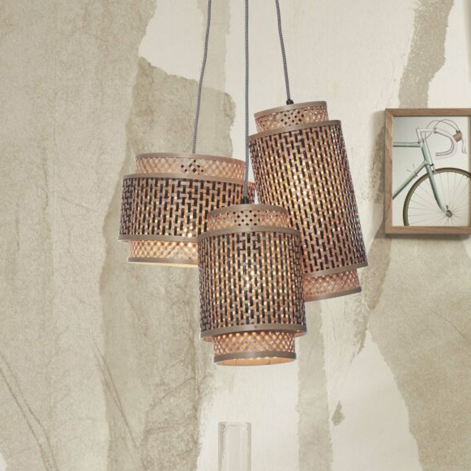 GOOD & MOJO Bhutan viseća svjetiljka u paketu, 3 žarulje.