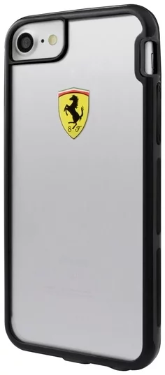 Maska Ferrari -  Racing Shockproof Hard Case Apple iPhone 7 - Transparent (FEHCP7TR3)