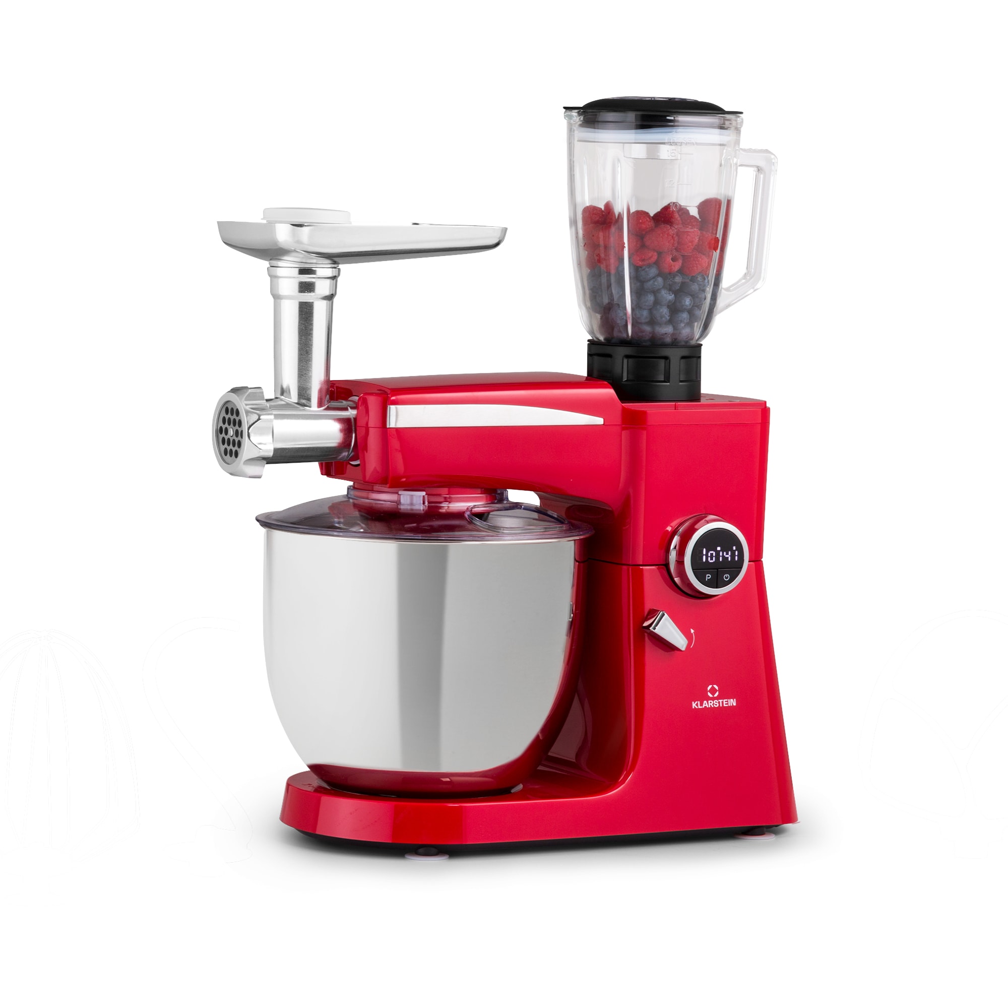 Klarstein Renata Rossa, multipraktik, 3-u-1 2000 W / 2,7 PS, 10 litara, nehrđajući čelik, bez BPA