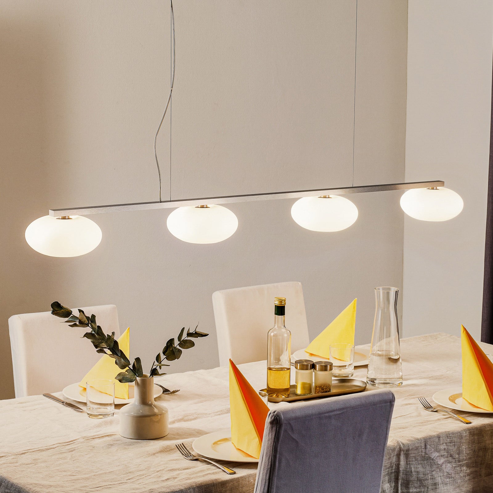 Casablanca Aih - viseća lampa sa četiri staklena sjenila