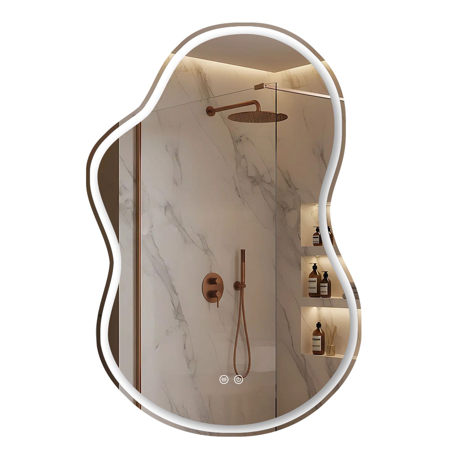 Ogledalo LED UNO DOUBLE 80x55 cm