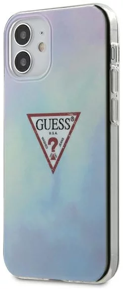 Maska Guess iPhone 12 mini 5,4" Blue hardcase Tie & Die Collection (GUHCP12SPCUMCGC02)