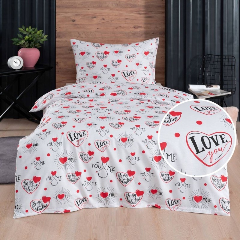 Pamučne posteljine Valentín EMI, Standardni krevet za jednu osobu uključuje 1x 140x200 + 1x 70x90