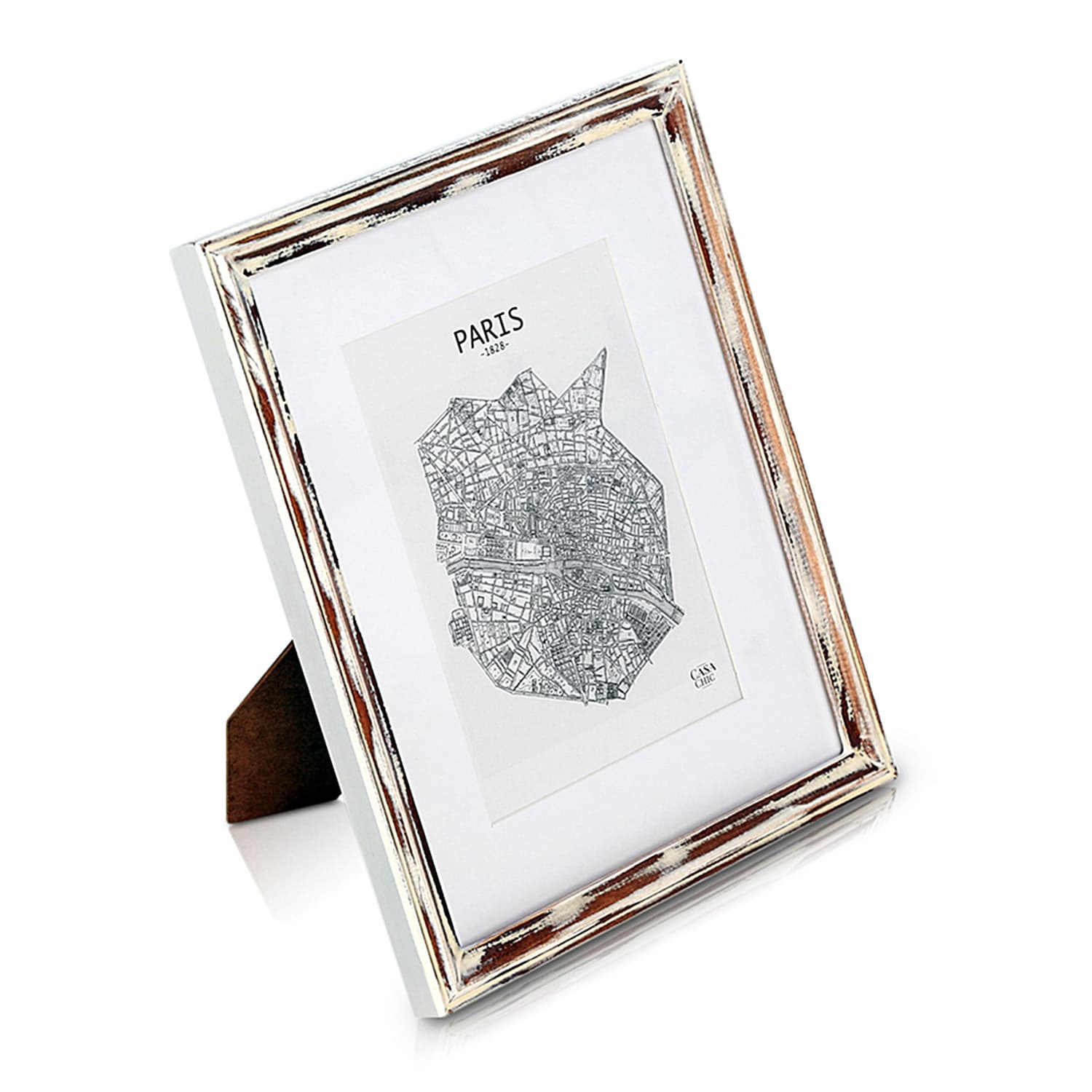 Casa Chic Lancaster, okvir za slike, pravokutni, fotografije 24,8 x 19,3 cm, nosač, drvo