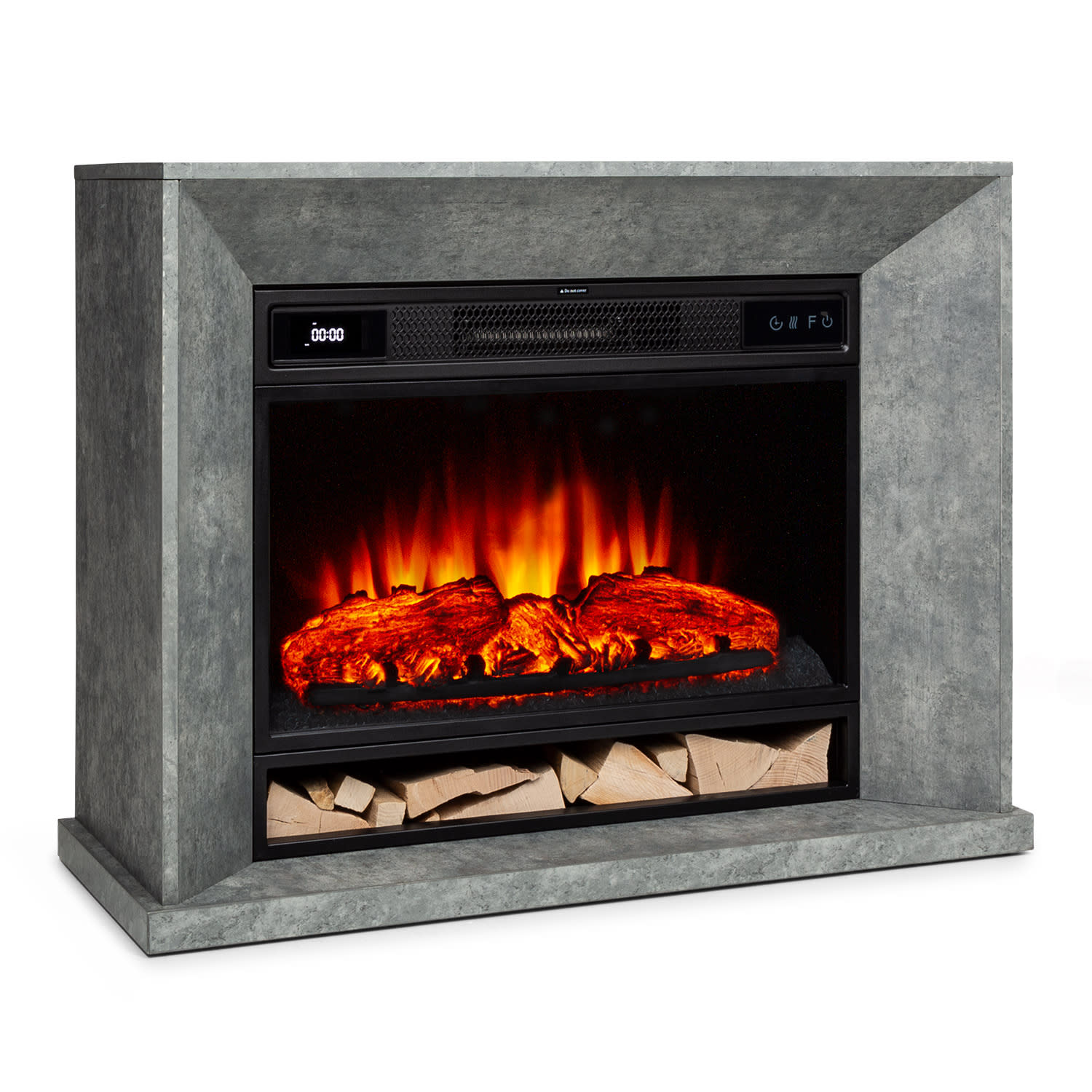 Klarstein Kratersko jezero, električni kamin, 1900 W, LED tehnologija, daljinsko upravljanje