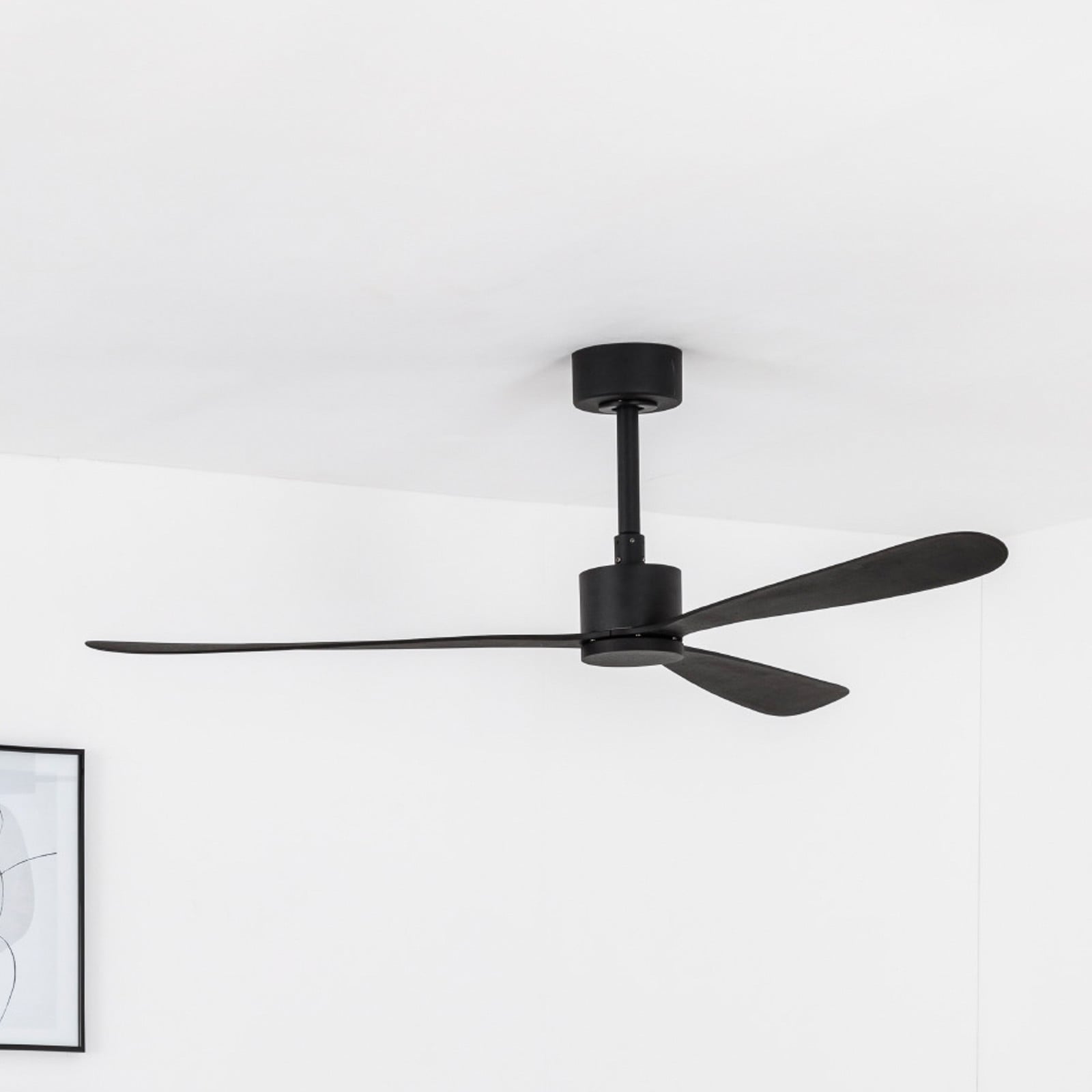 Stropni ventilator Amelia, DC motor 3 lopatice crne boje