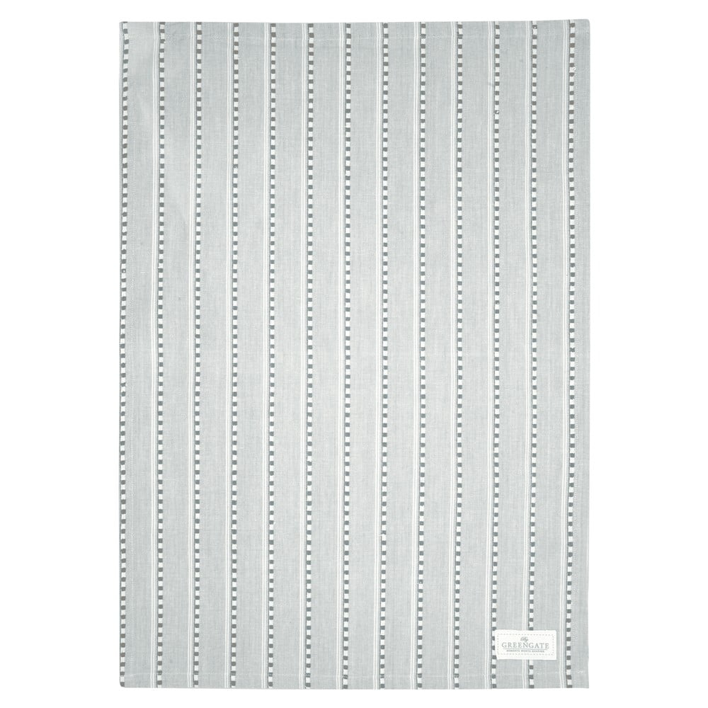 Siva pamučna kuhinjska krpa Green Gate Daphney, 50 x 70 cm