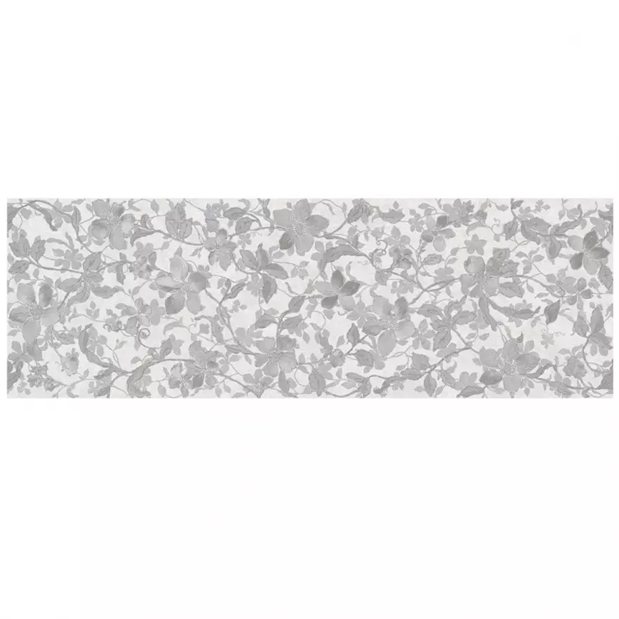 Glazirana zidna pločica Floral gris rett. 30/90