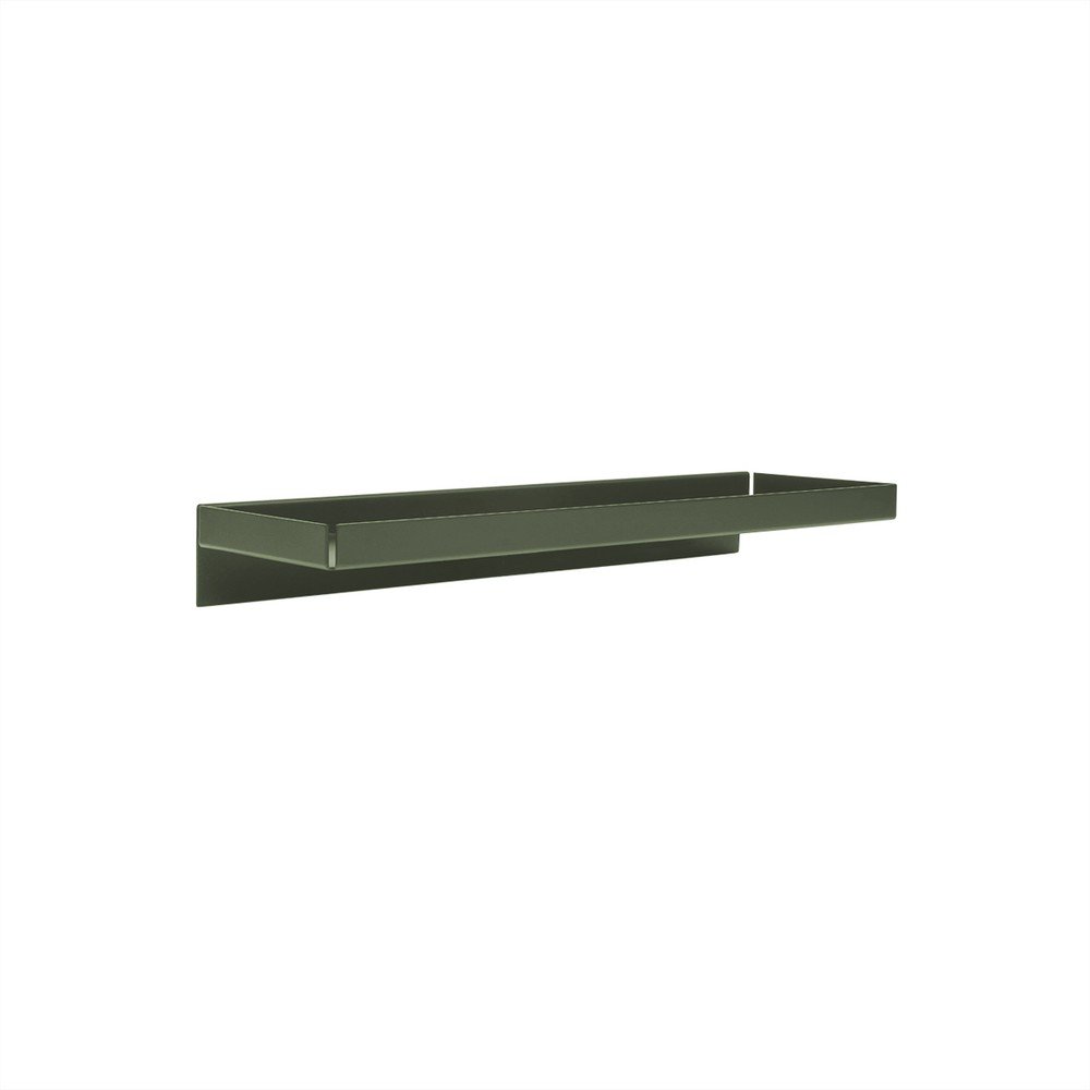Tamno zelena metalna polica 50 cm Bakku – OYOY Living Design