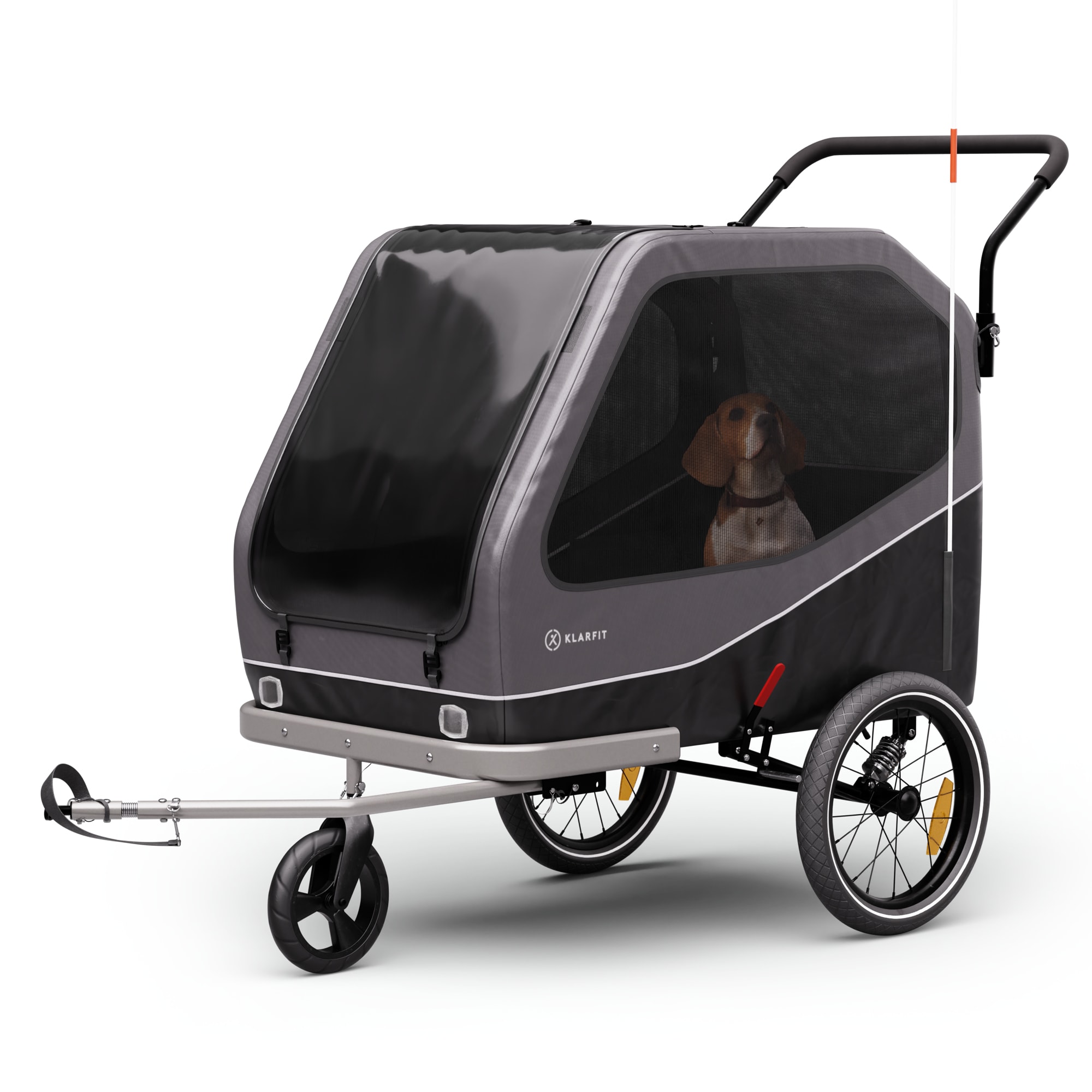KLARFIT Goldie Buggy, prikolica za bicikl, 324 l, maks. 40 kg, sklopiv, otporan na vremenske uvjete