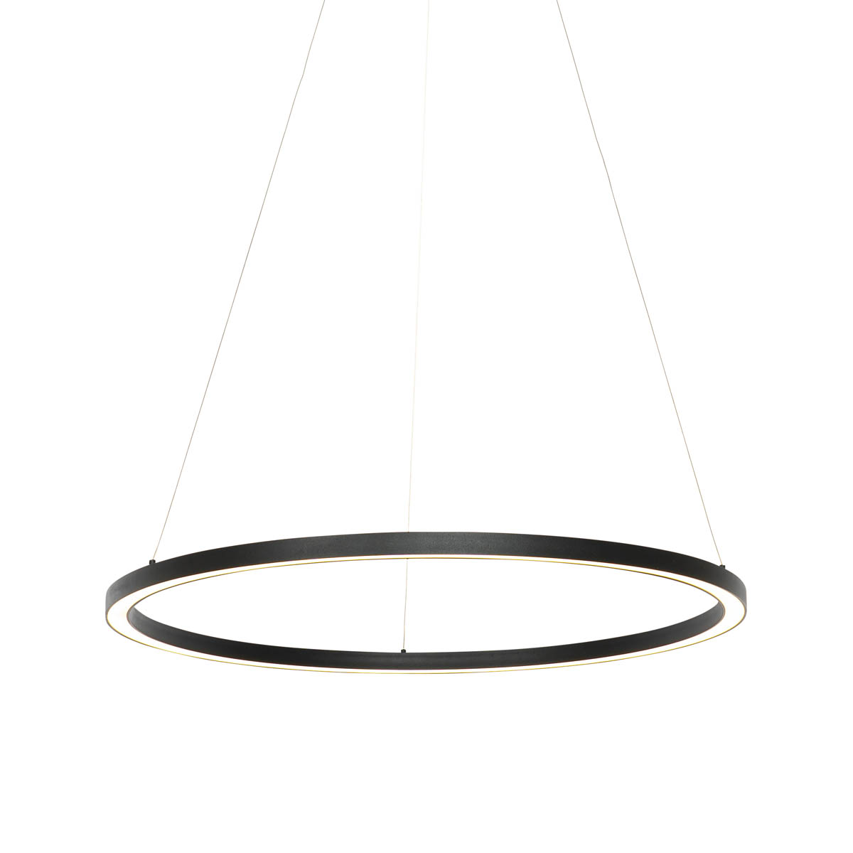 Pametna viseća svjetiljka crna 80 cm s uključenim LED i RGBW - Girello