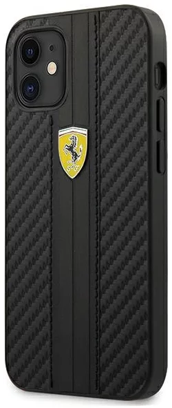 Maska Ferrari FESNECHCP12SBK iPhone 12 mini 5,4" black hardcase On Track PU Carbon (FESNECHCP12SBK)