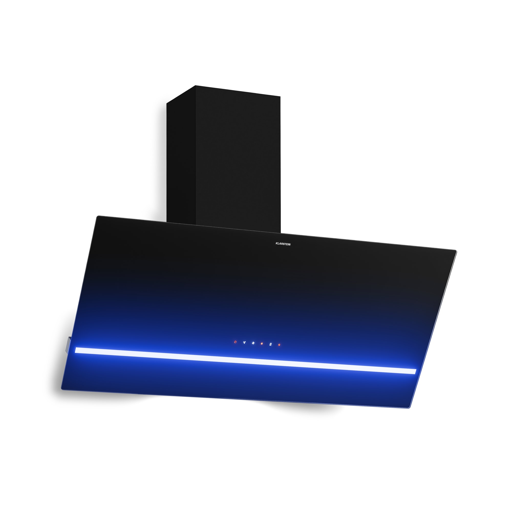 Klarstein Illuminosa kosa kuhinjska napa | Režim usisavanja i recirkulacije | Minimalistički dizajn | 818 m³/h | 90 cm