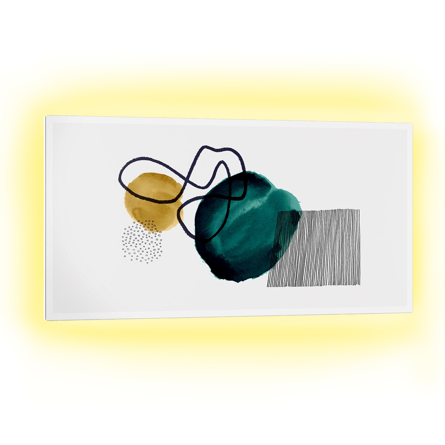 Klarstein Mojave 1000 pametni grijač 2 u 1 infracrveni konvektor 120x60cm 1000W RGB rasvjeta