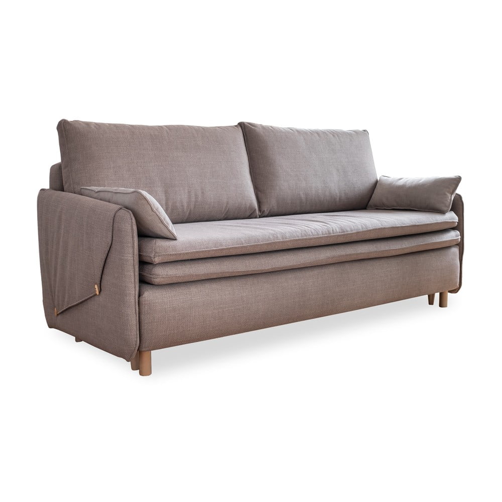 Svjetlo smeđa sklopiva sofa 207 cm Simon – Miuform