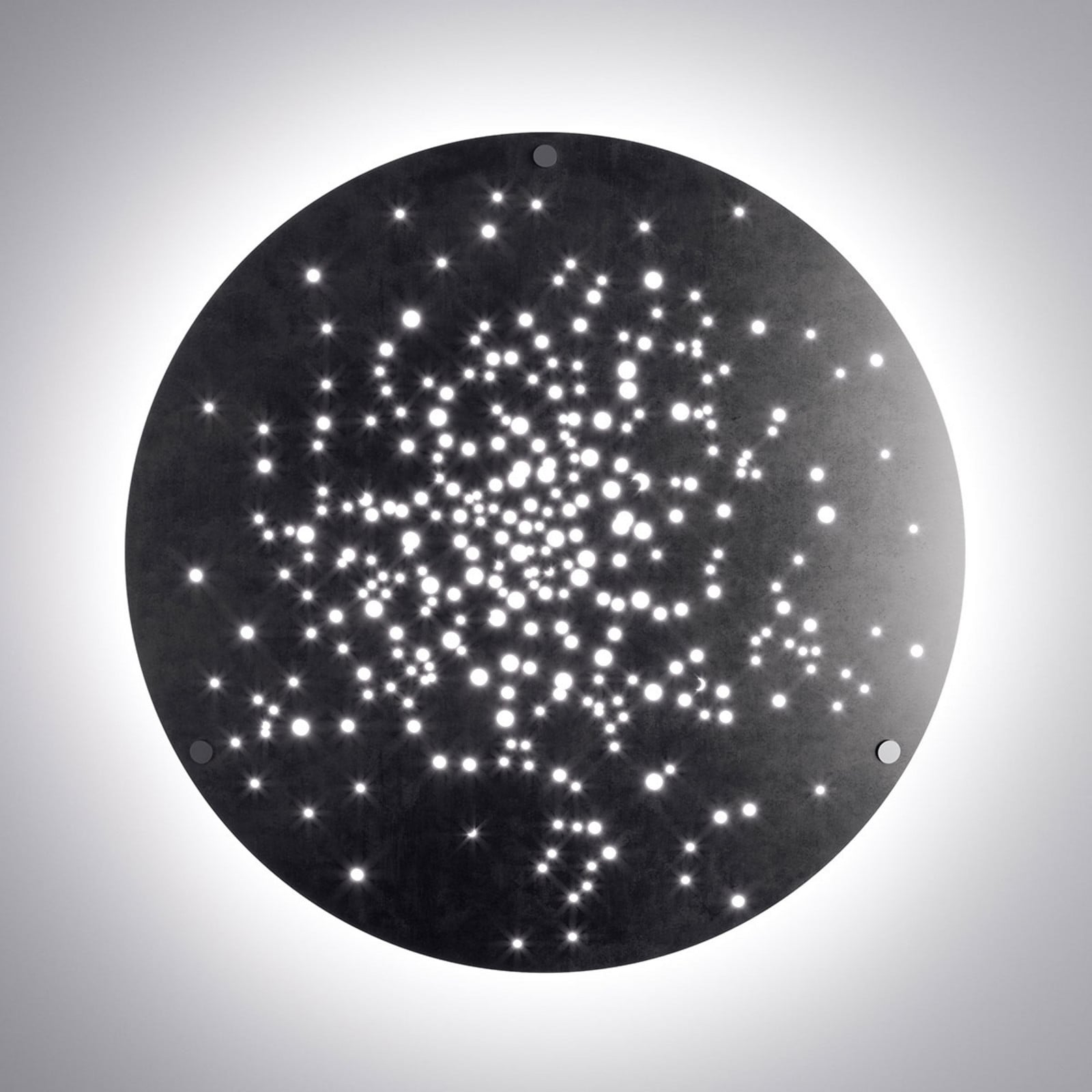 Fabbian Lens LED zidna svjetiljka Ø 90 cm brunirana