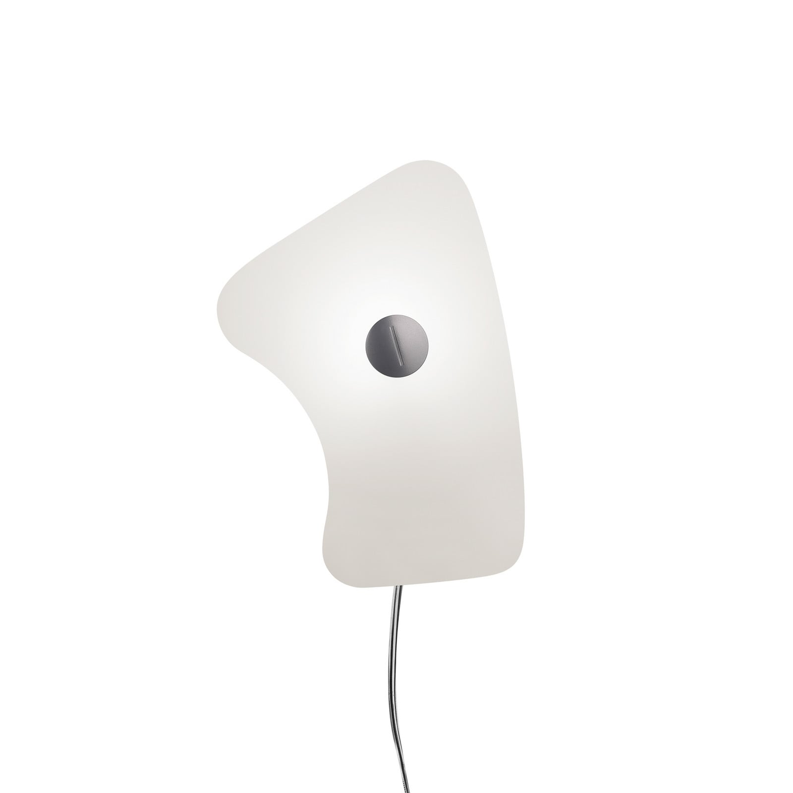 Foscarini Bit 5 zidna lampa od stakla, bijela