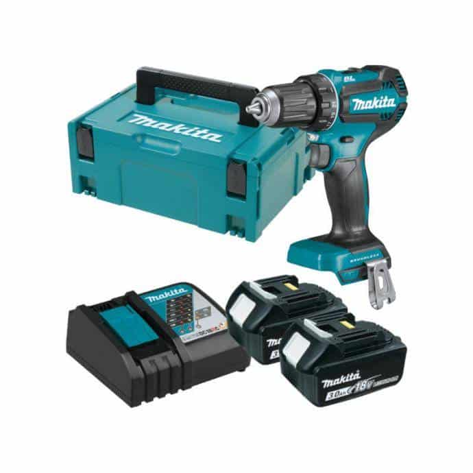 Makita akumulatorska bušilica-odvijač DDF485RFJ (2 x BL1830B, kofer, punjač)
