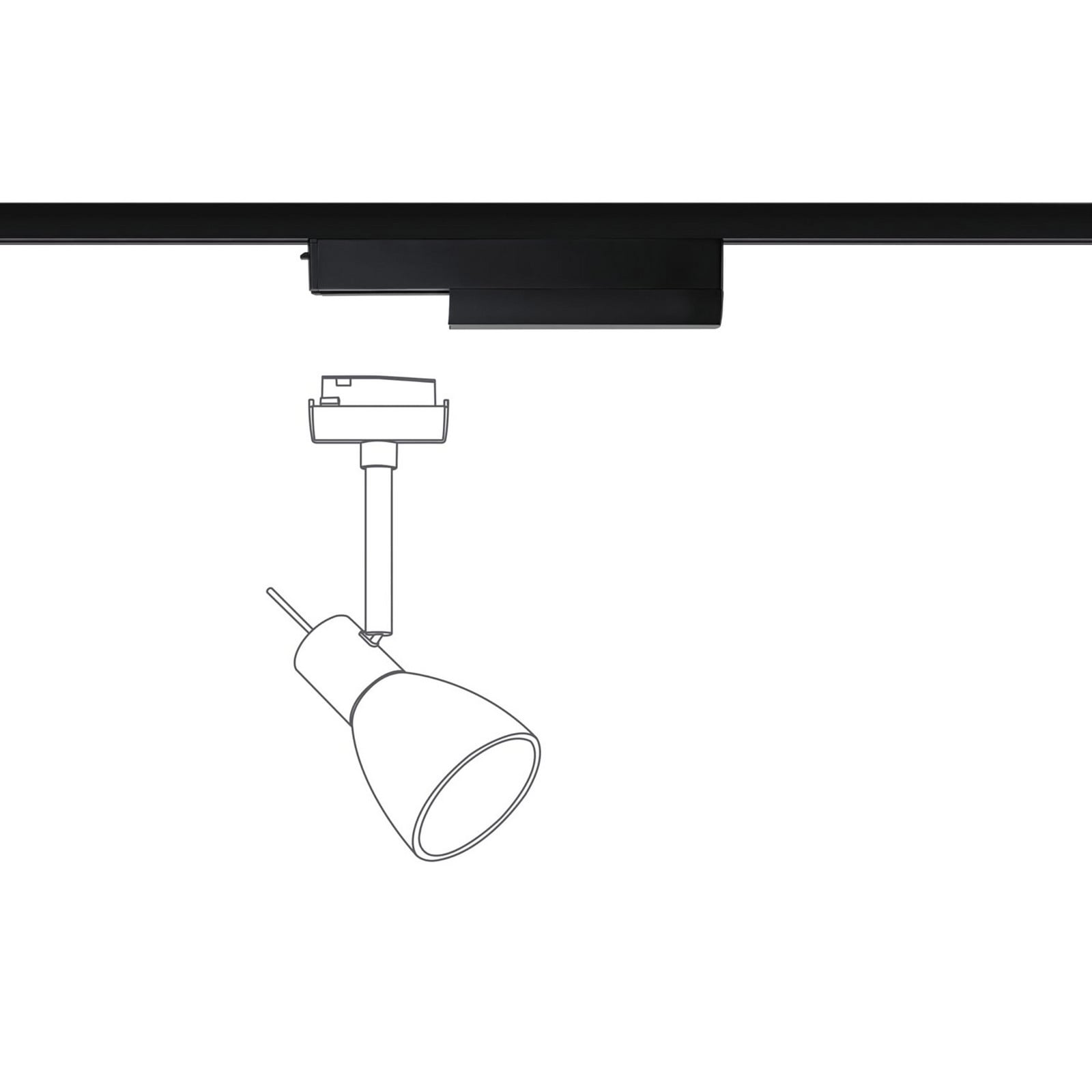 Paulmann URail adapter za tračnice, ZigBee, crni