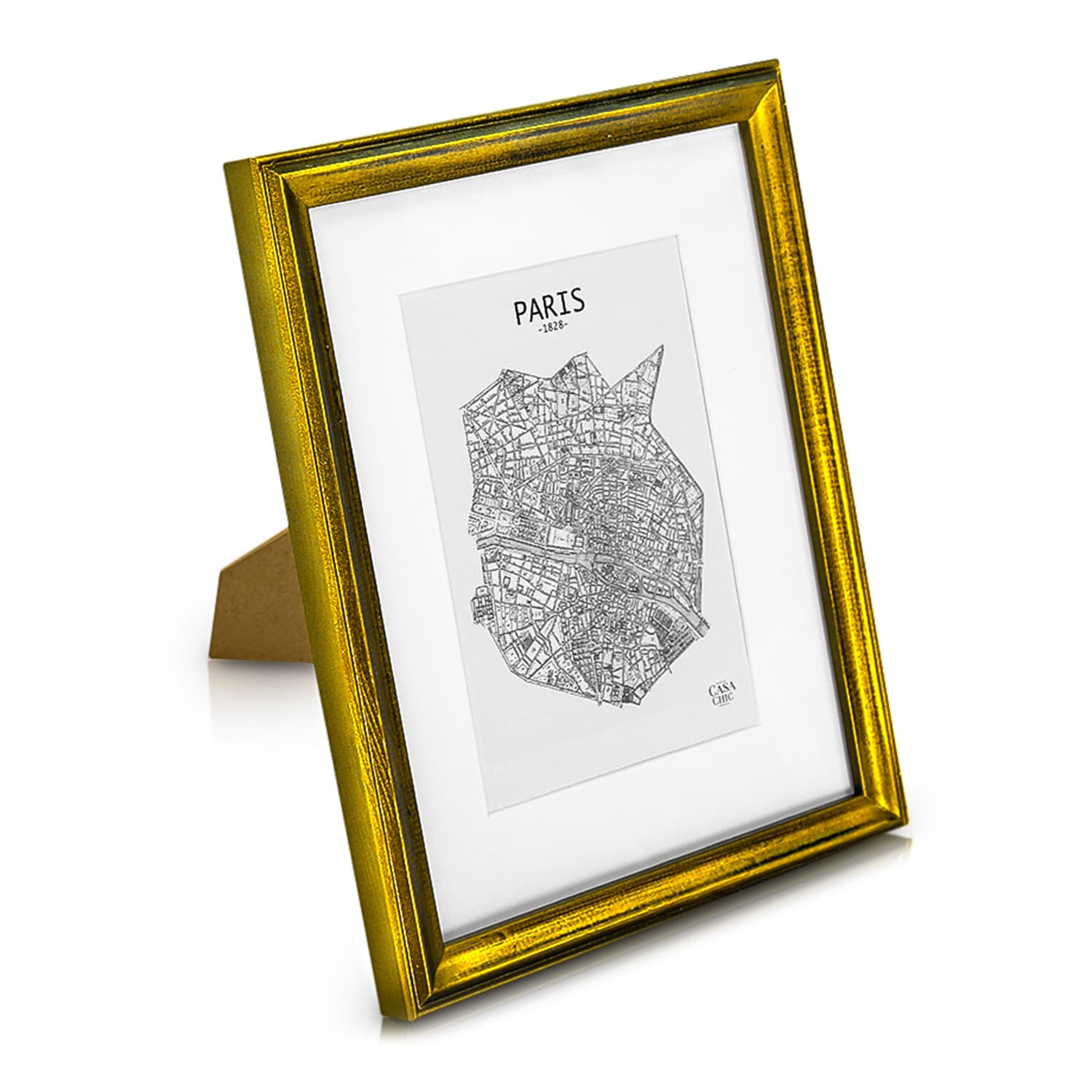 Casa Chic Lancaster, okvir za slike, pravokutni, fotografije 24,8 x 19,3 cm, nosač, drvo