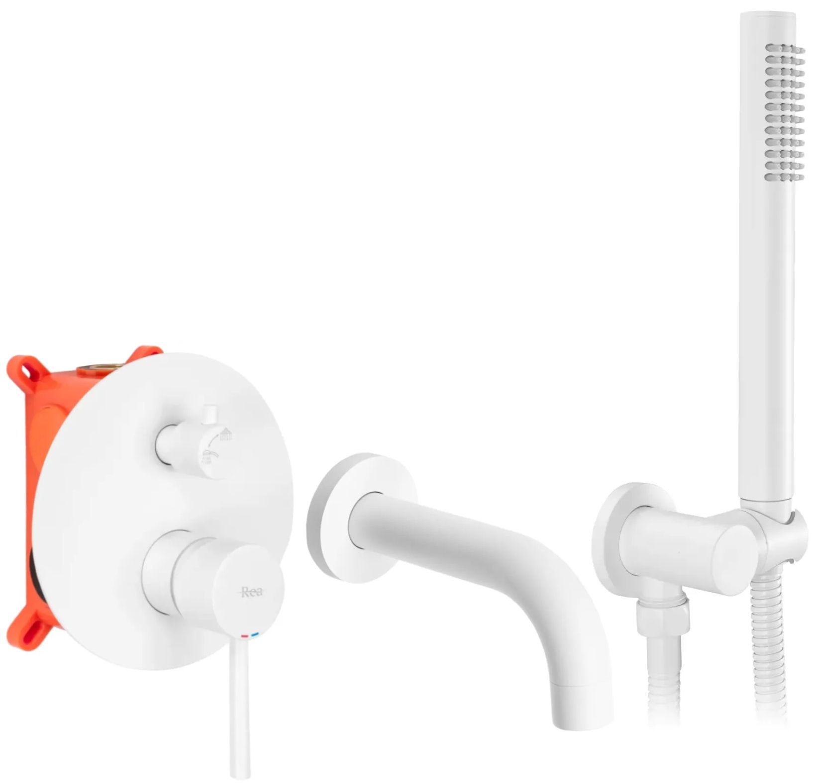 Pipa za kadu Rea Lungo White Matt + Box