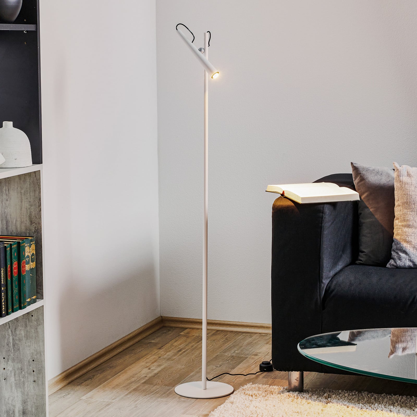 Foscarini Magneto LED podna lampa, bijela