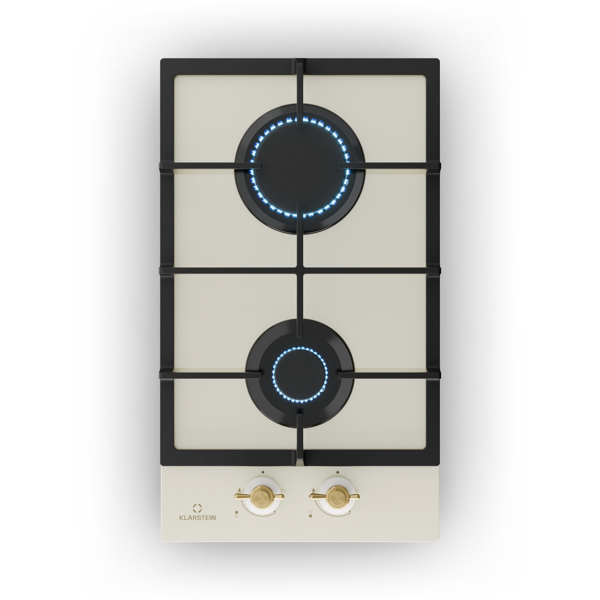 Klarstein Victoria Domino, plinska ploča, 2 plamenika, Sabaf plamenici, keramička ploča, retro dizajn