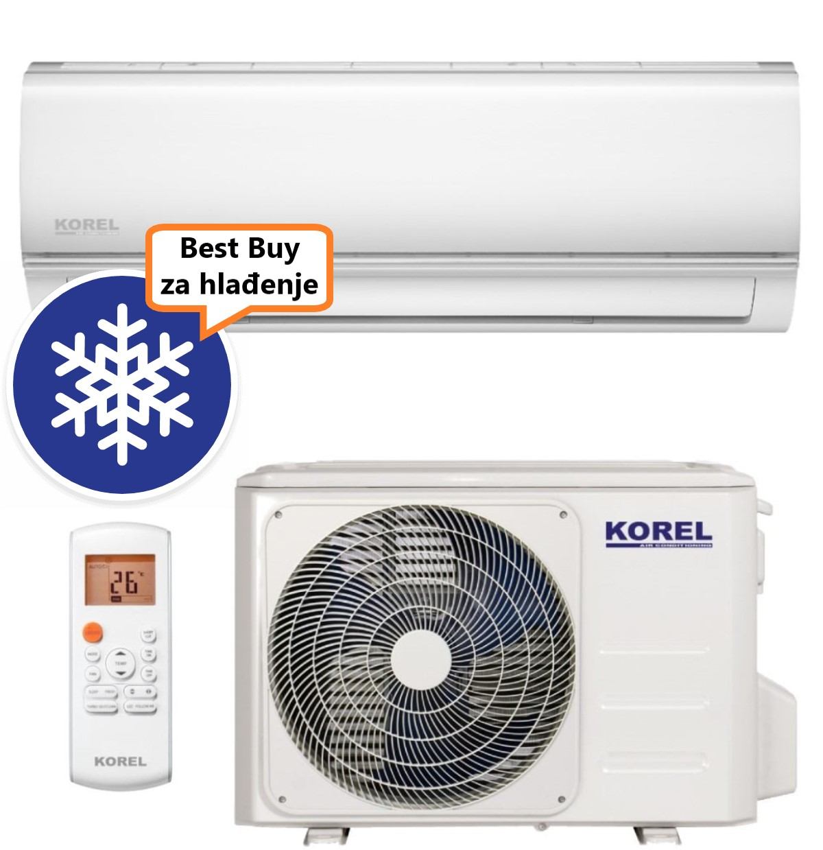 Korel Klima Uređaj 7,03Kw Kor32-24Hfn8-Ix/Kor32-24Hfn8-Ox