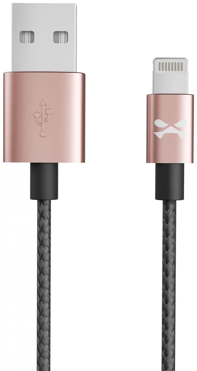 Kabel Ghostek - NRGline Apple Lightning 0,9m , Black/Rose (GHOCBL015)