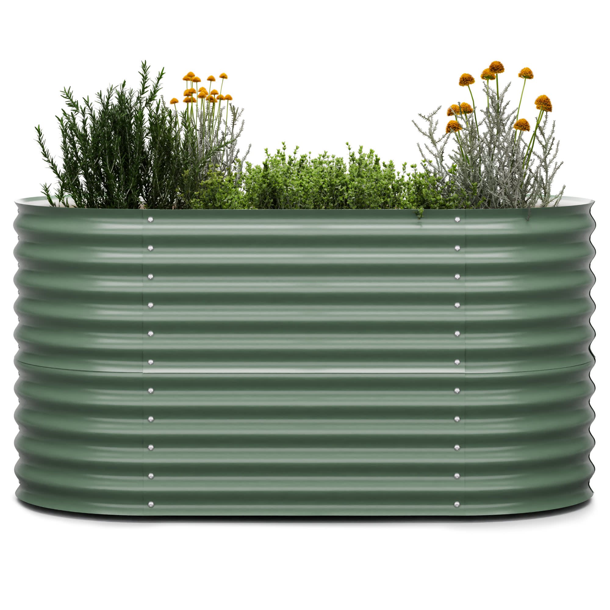 Blumfeldt High Grow, povišeni krevet, 160 x 80 x 80 cm, izrađen od valovitog čeličnog lima, jednostavan za sastavljanje, otporan na hrđu i mraz